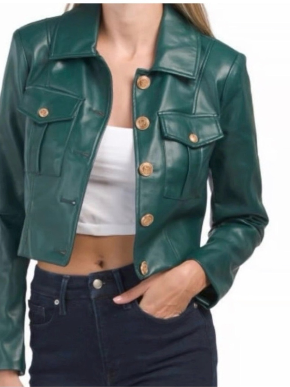 Like New!  Seven for All Mankind Faux Leather Jacket - Large